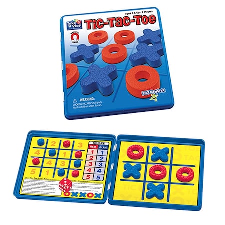 Playmonster Take N Play Anywhere Magnetic Tic-Tac-Toe Game 675